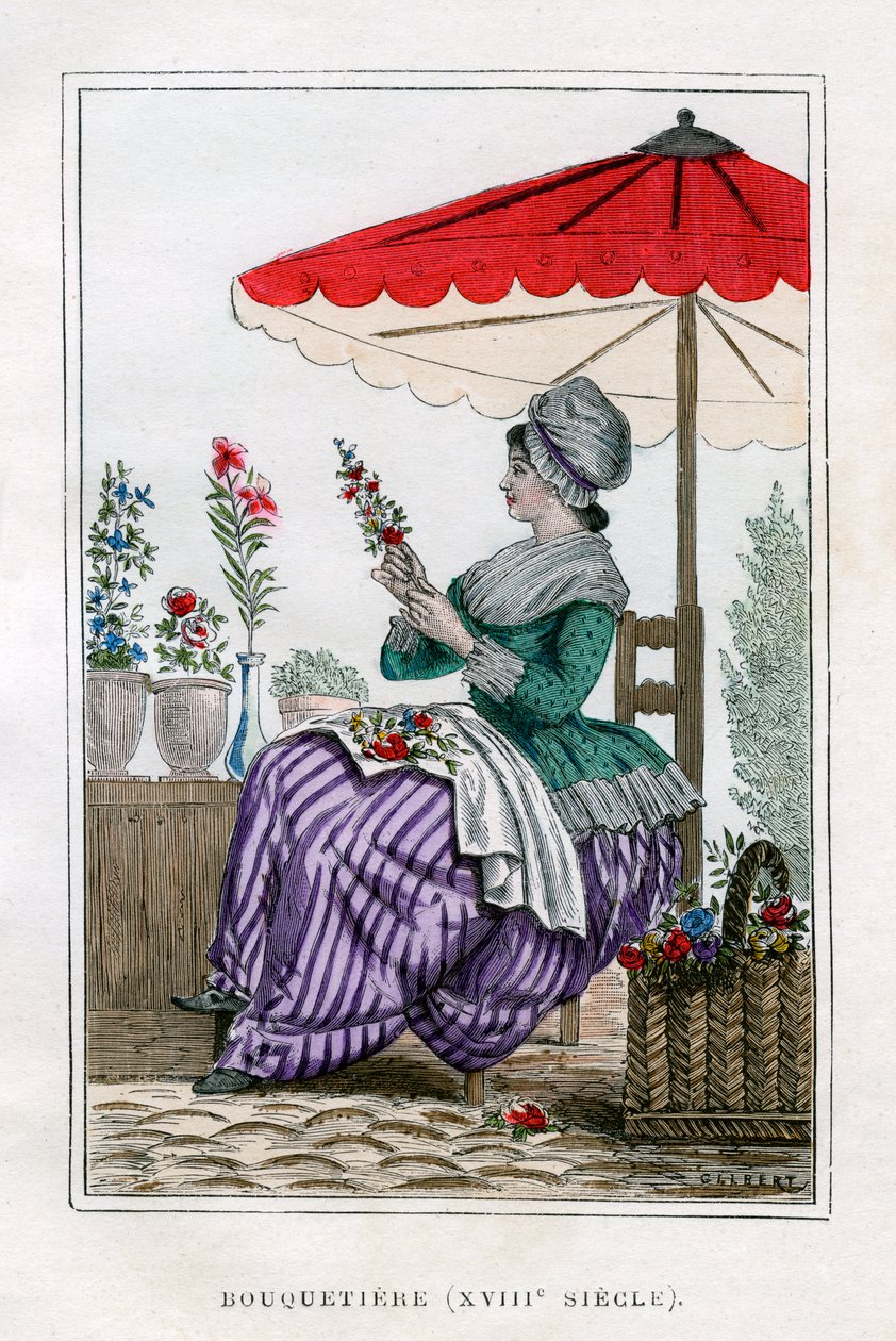 Blomsterselger, 1700-tallet 1882-1884. av Gilbert