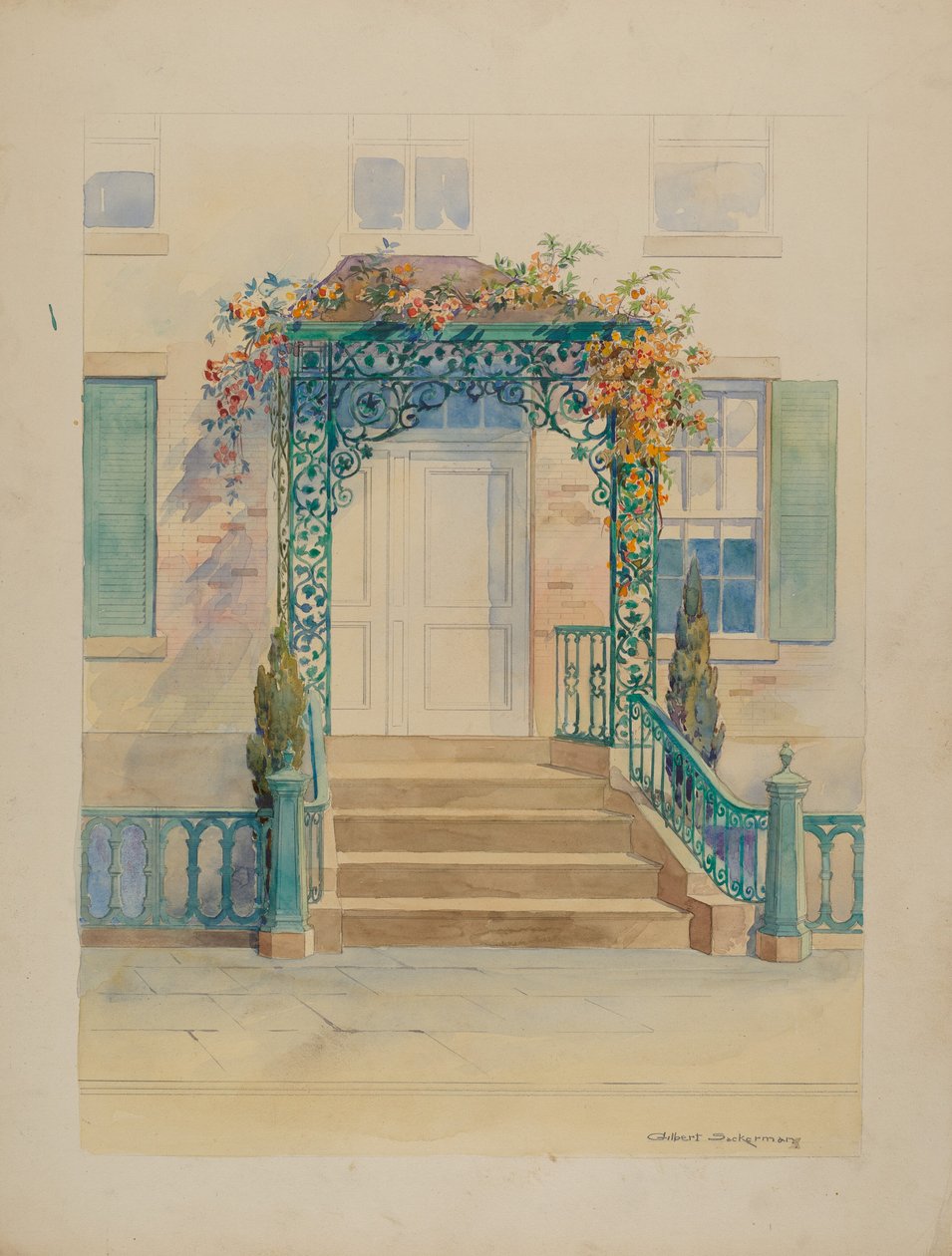 Ornamental jern, ca. 1936. av Gilbert Sackerman