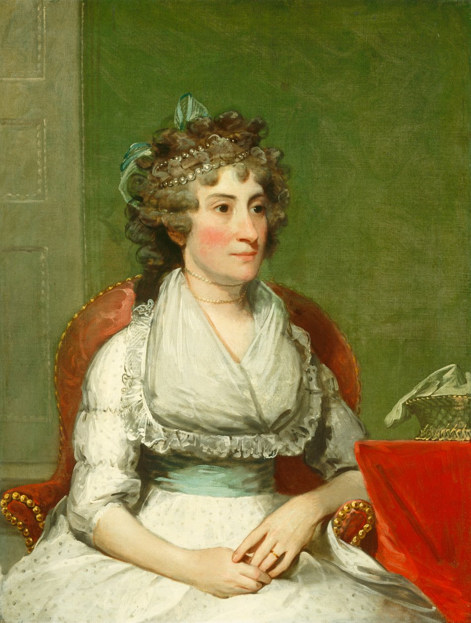 Catherine Yates Pollock (Mrs. George Pollock) av Gilbert Stuart