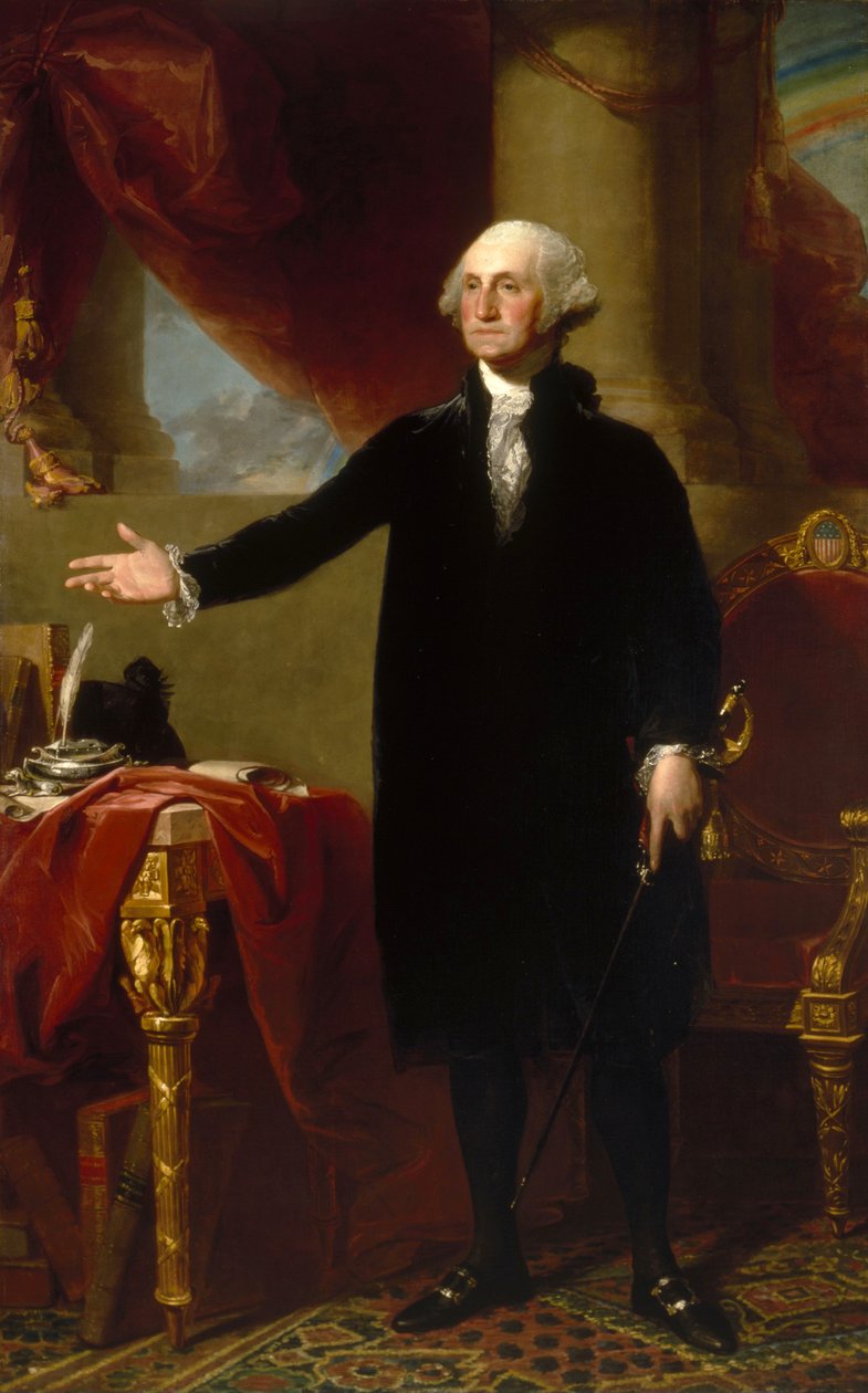 George Washington (portrett av Lansdowne) av Gilbert Stuart