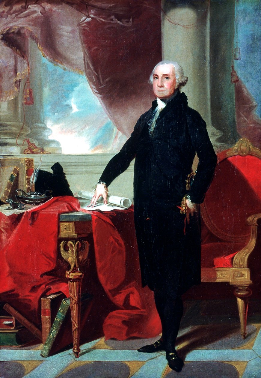 George Washington 1732-99, 1796 av Gilbert Stuart