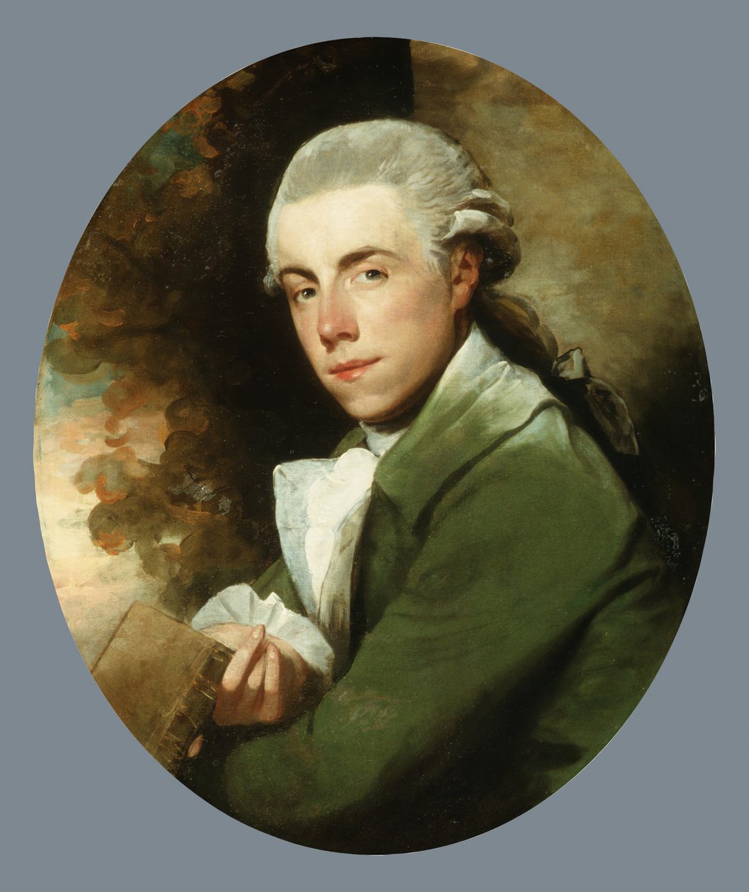 Mann i grønn frakk, ca. 1779-85. av Gilbert Stuart