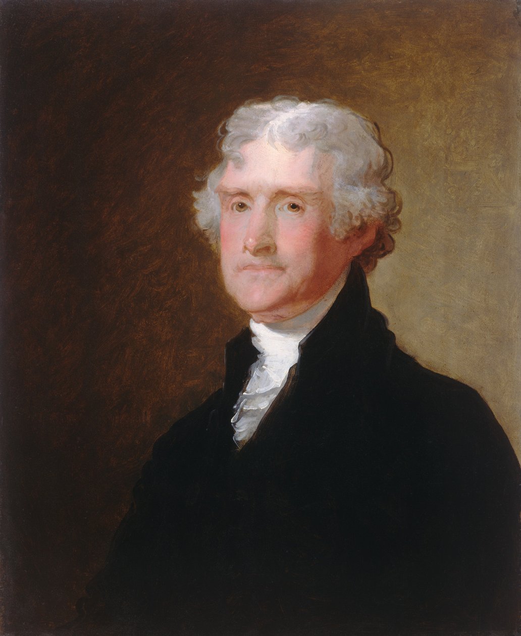 Thomas Jefferson, ca. 1821. av Gilbert Stuart