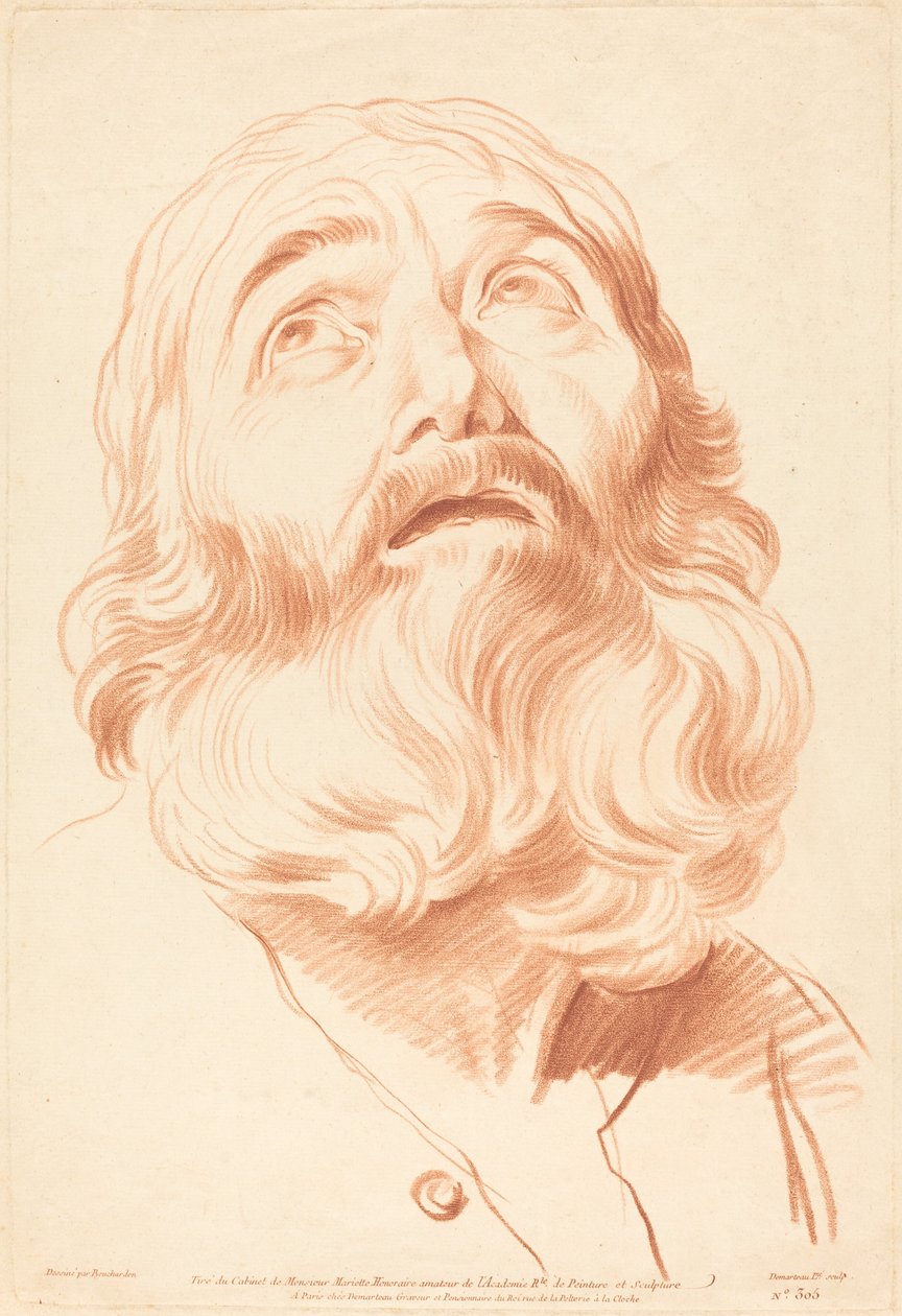 Leder av en mann. av Gilles Demarteau
