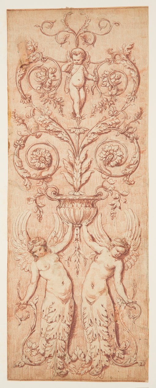 Design for et utskåret panel av Gilles Paul Cauvet