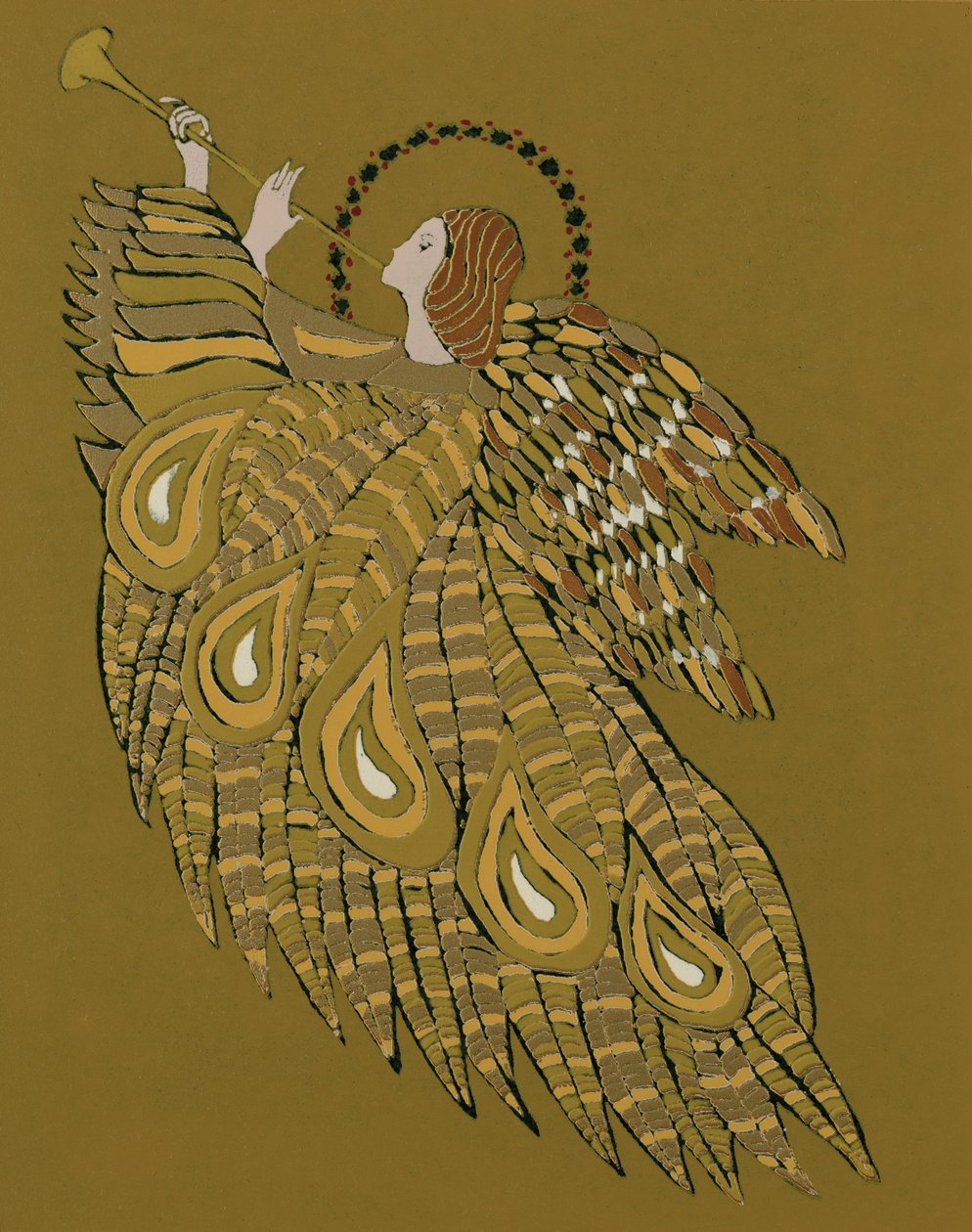 Musical Angel (trykk) av Gillian Lawson