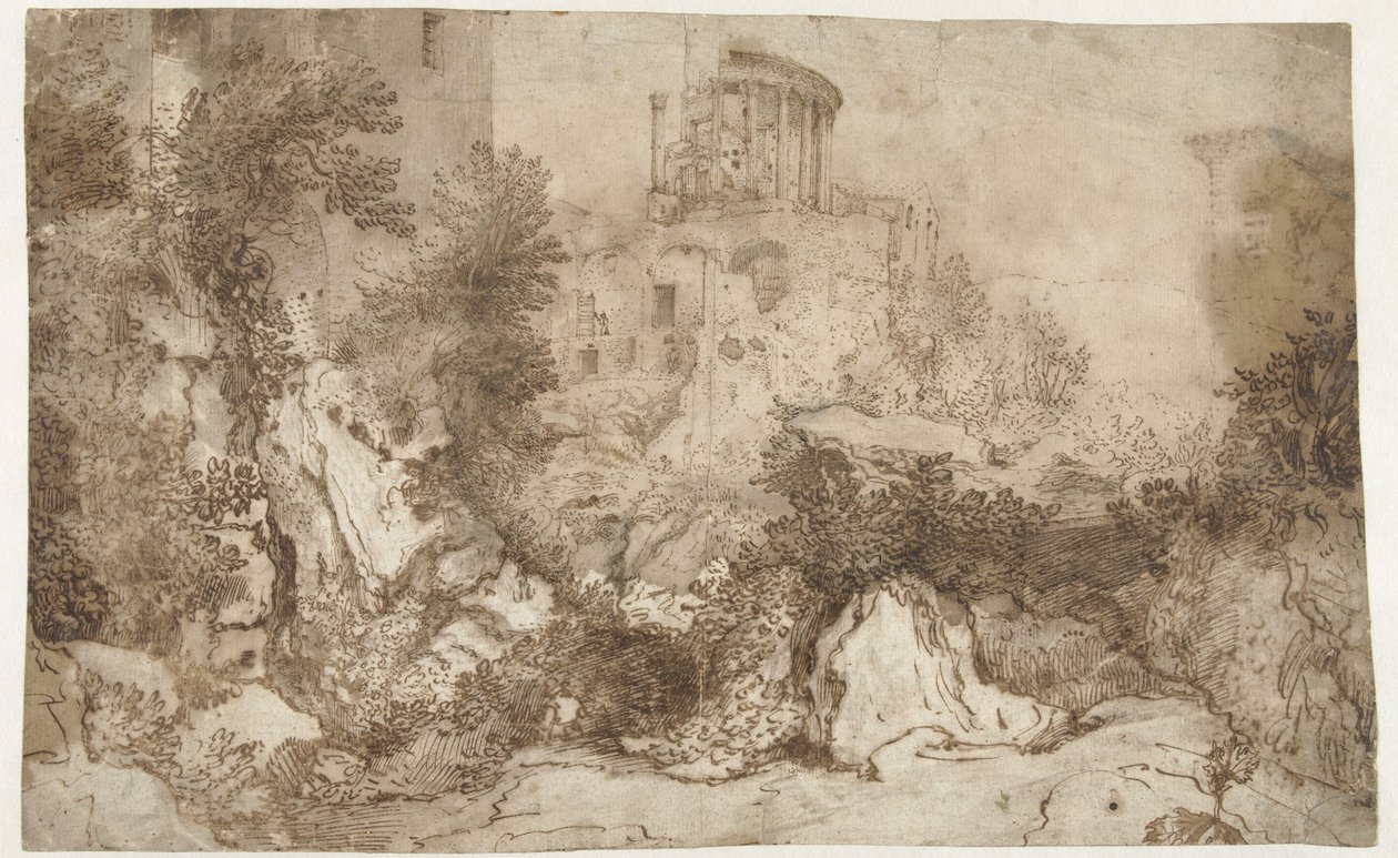 Sybil-tempelet i Tivoli av Gillis van Valckenborch