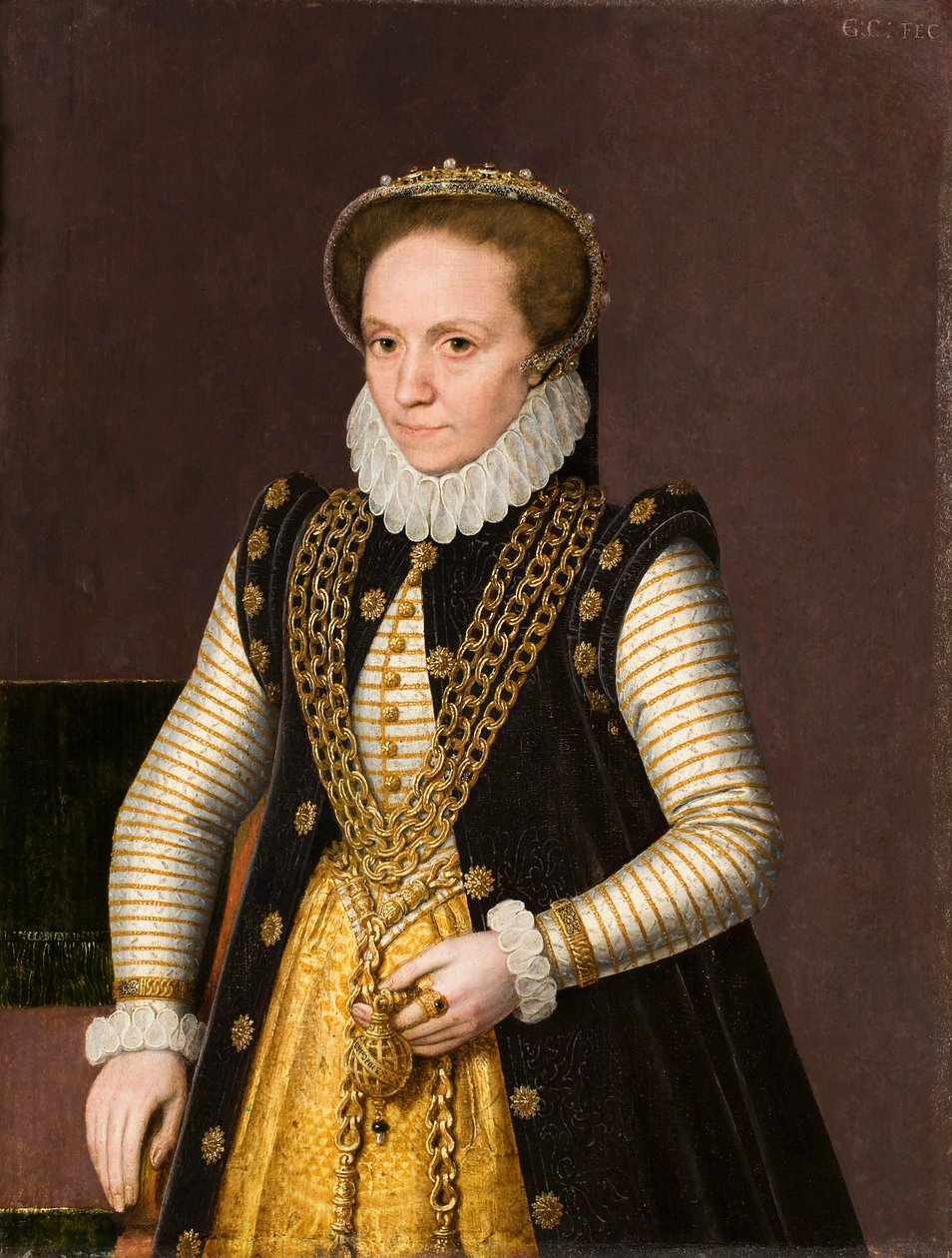 Portrett av en ukjent adelskvinne, 1575. av Gillis Claeissens