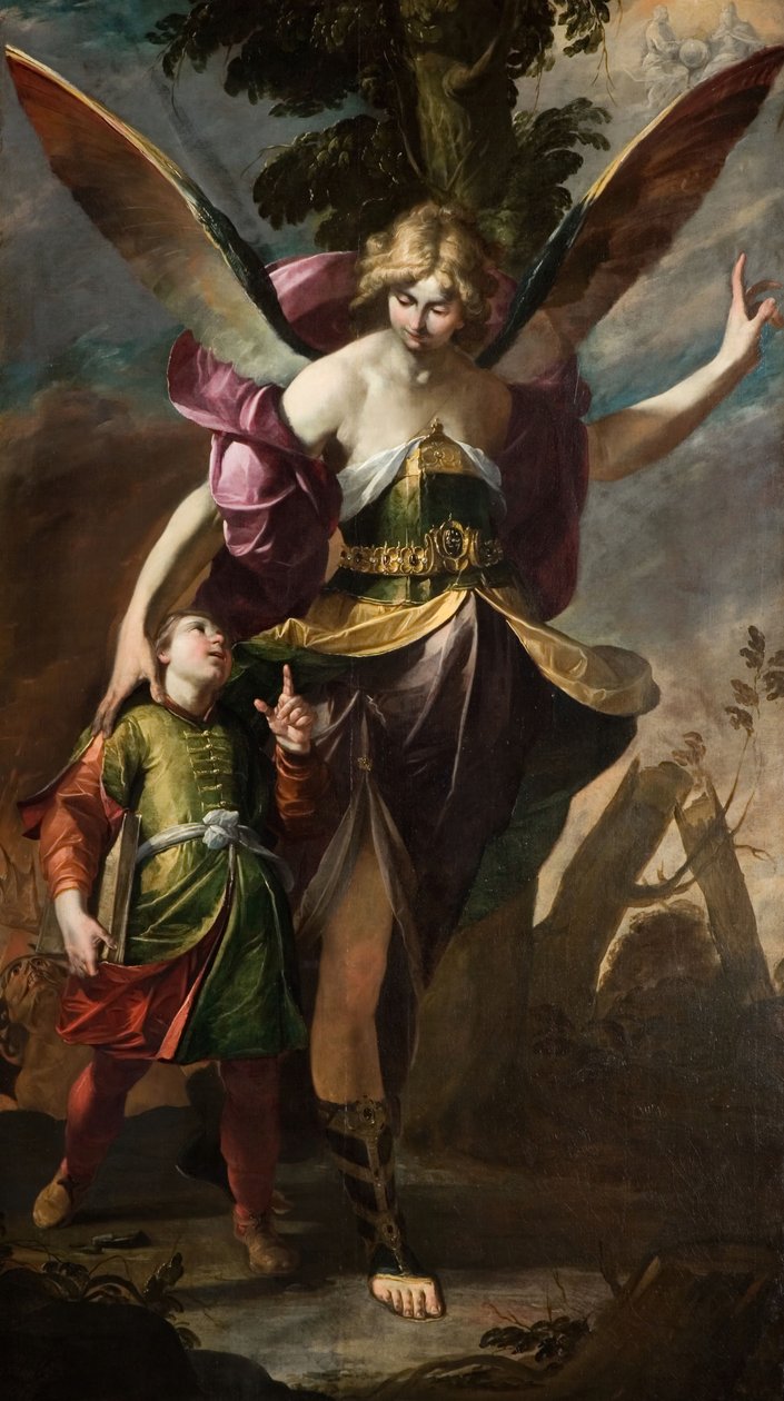 The Guardian Angel, 1630. av Gioacchino Assereto