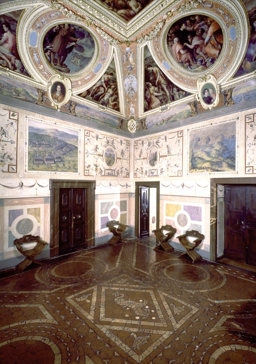 Utsikt over Sala di Cosimo I, 1556 av Giorgio Vasari