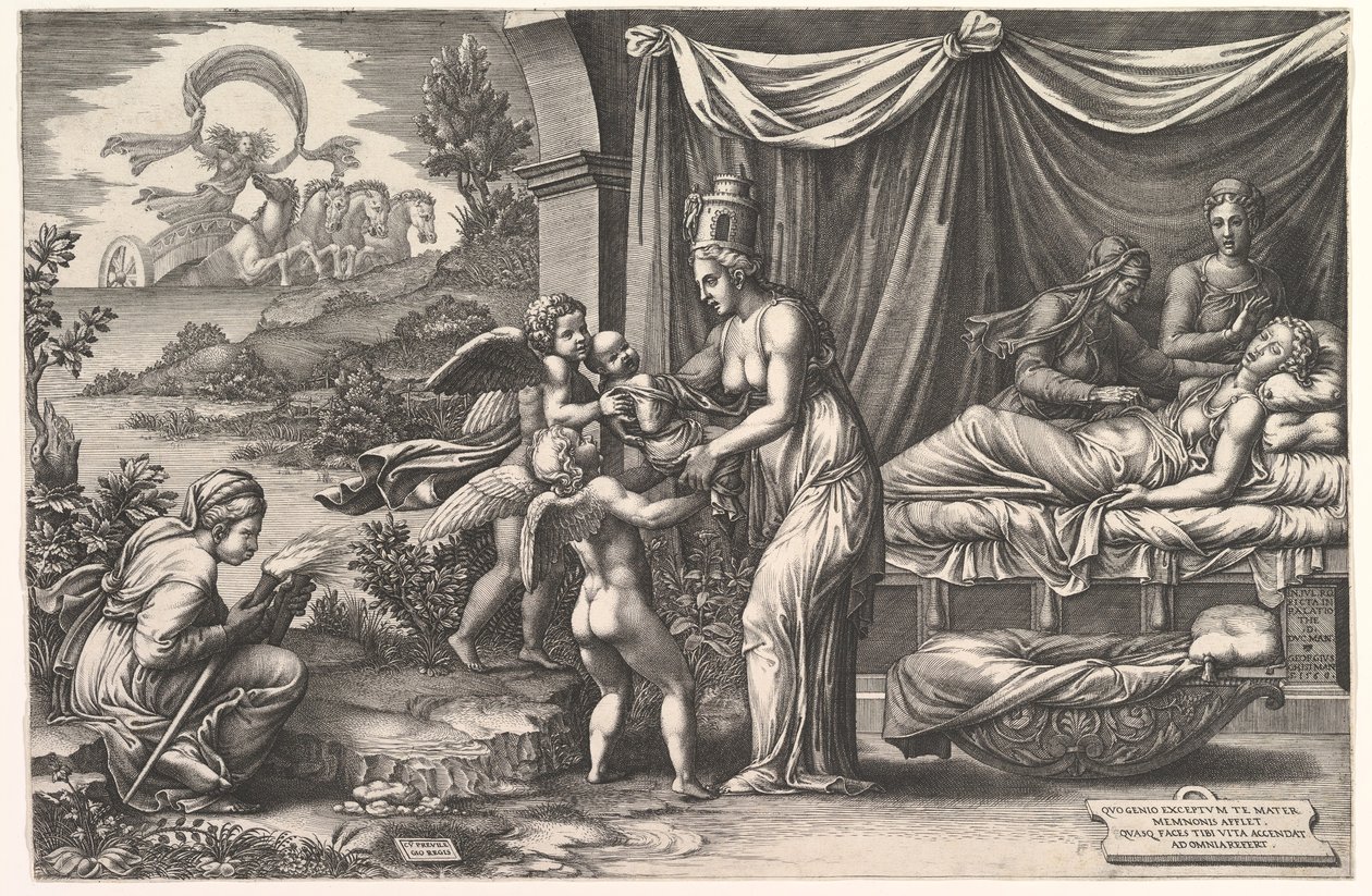 Allegory of Birth, 1558. av Giorgio Ghisi