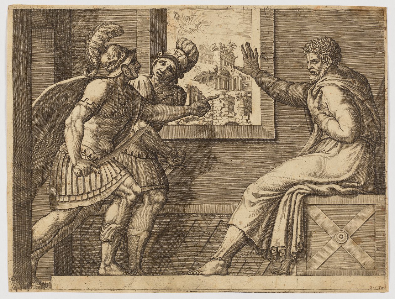 Caius Marius i fengselet av Giorgio Ghisi