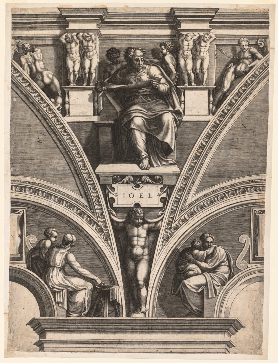 Profeten Joel, tidlig på 1570-tallet. av Giorgio Ghisi