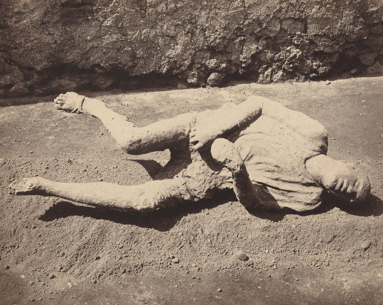 Menneskelige fotspor, Pompeii (menneskelig rollebesetning, Pompeii) av Giorgio Sommer