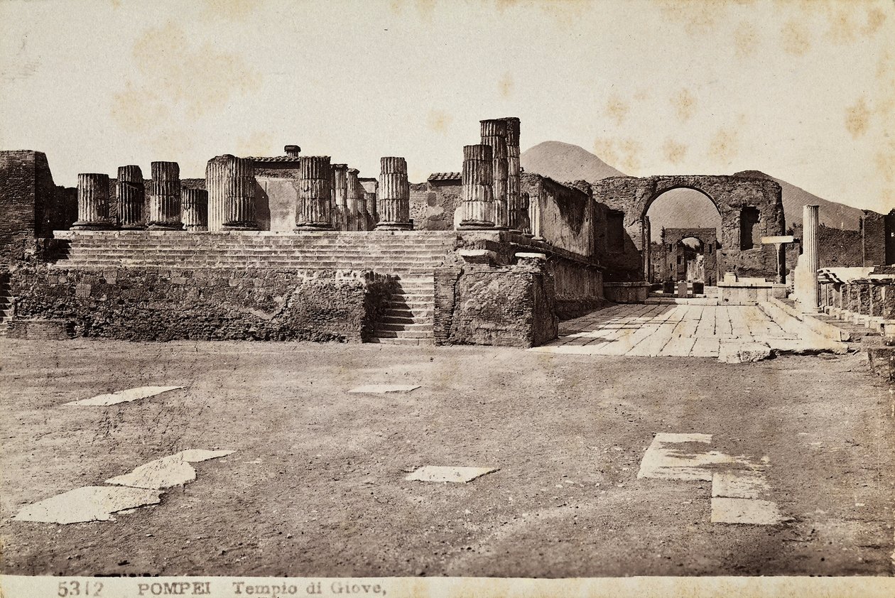 Jupiter-tempelet i Pompeii av Giorgio Sommer