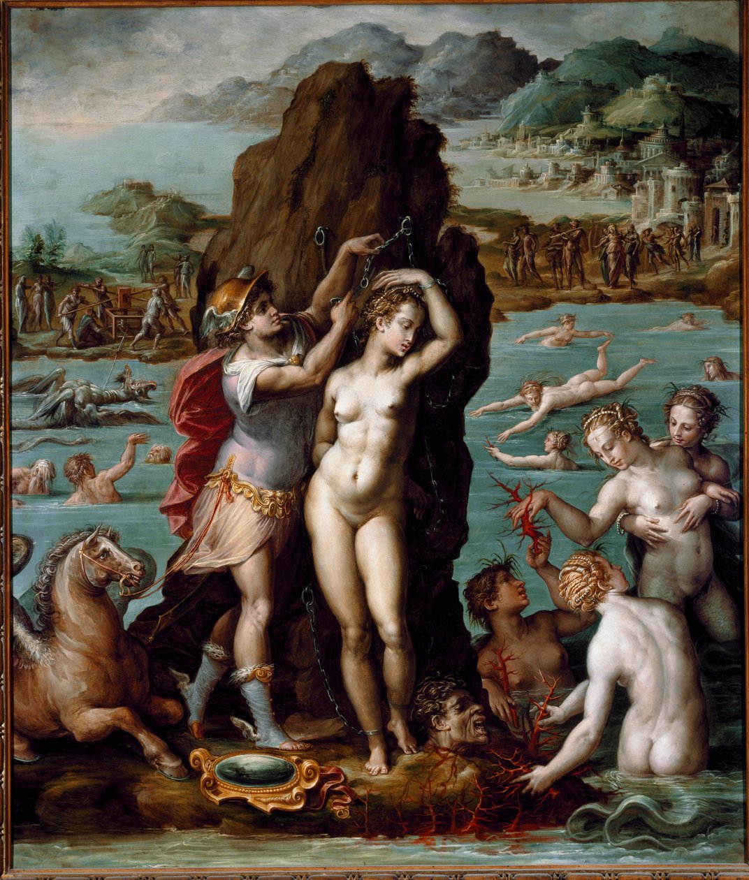 Perseus frigjør Andromeda av Giorgio Vasari