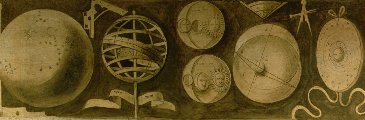 Astrologi: Ulike instrumenter og diagrammer av Giorgione da Castelfranco