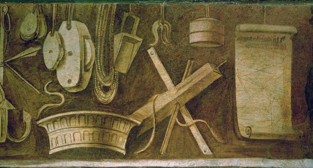Dekorativ frise: navigasjon av Giorgione da Castelfranco