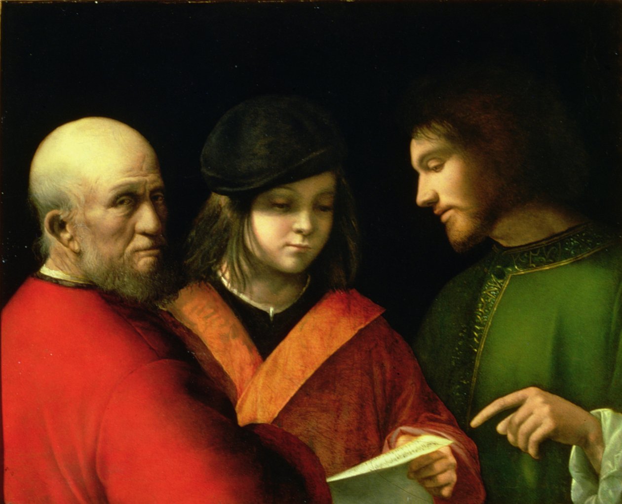 The Three Ages of Man, ca. 1500-01 (panel) av Giorgione da Castelfranco