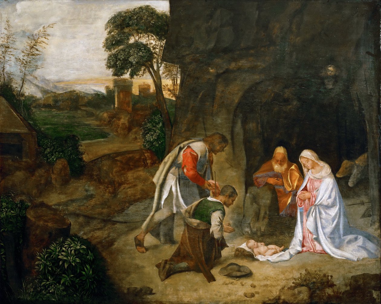 Tilbedelsen av hyrdene av Giorgione da Castelfranco