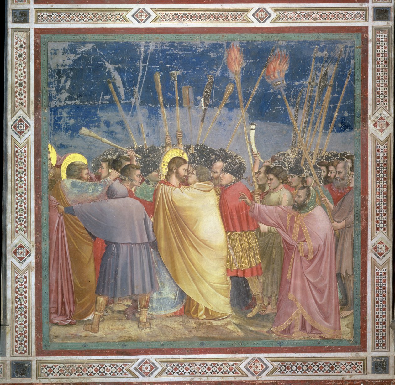 Kristi forræderi, ca. 1305 av Giotto di Bondone