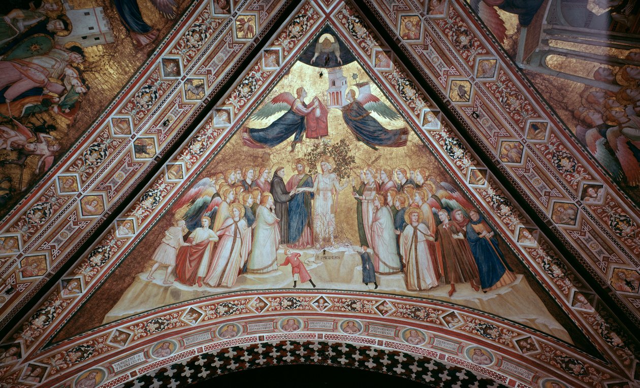 Allegori om fattigdom (Fresco av Giotto (c.1266 1337)
