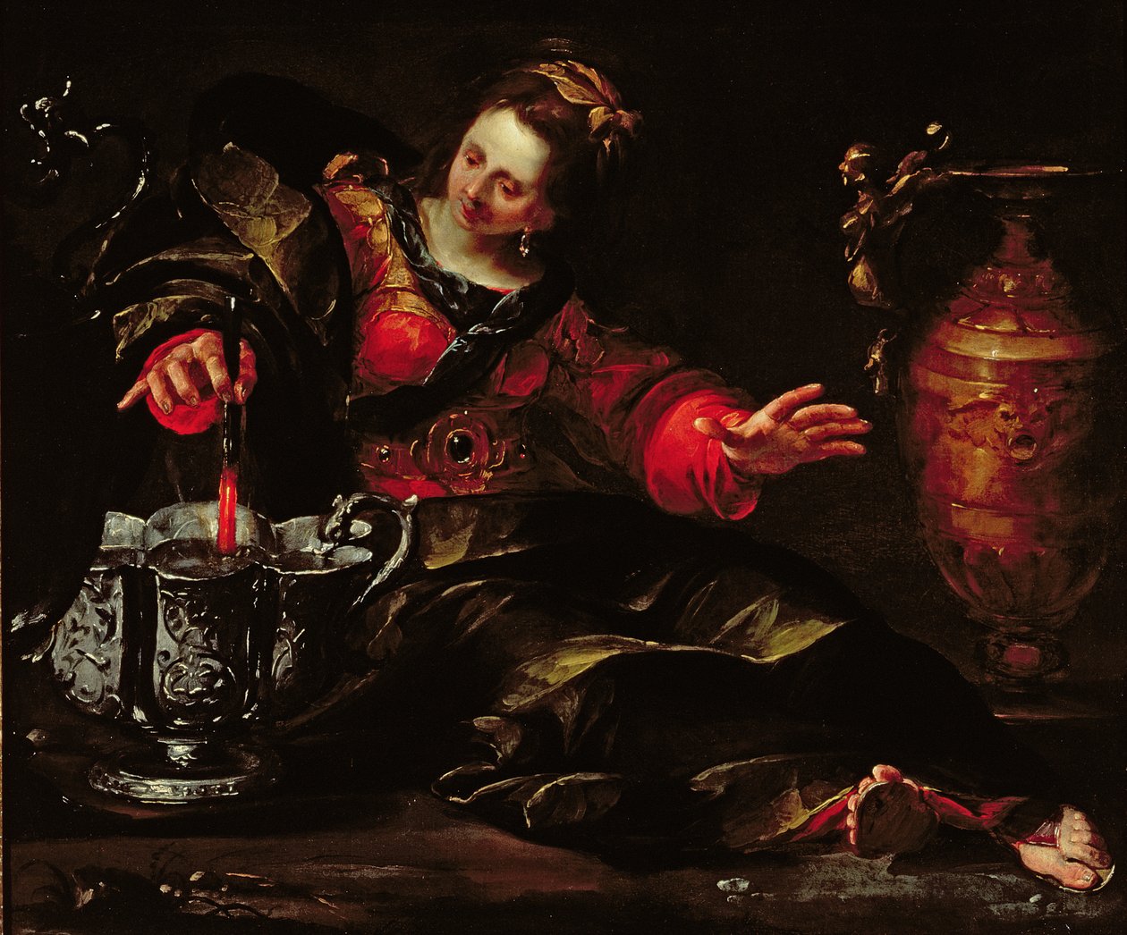 Circe Mulling Wine, ca. 1630 av Giovacchino Assereto
