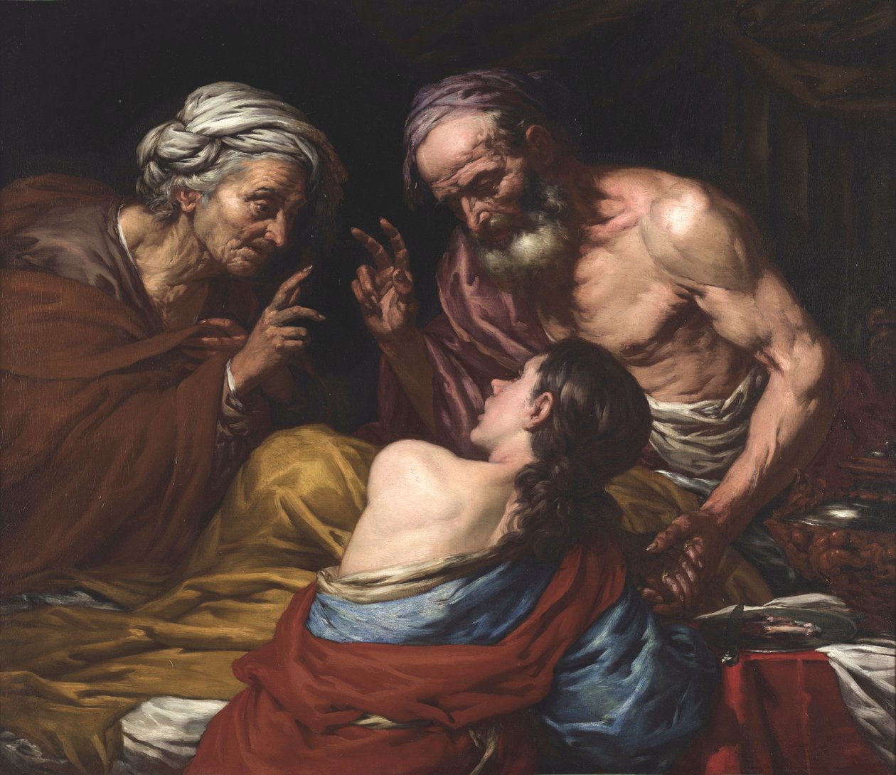 Isak velsigner Jakob av Giovan Battista Langetti