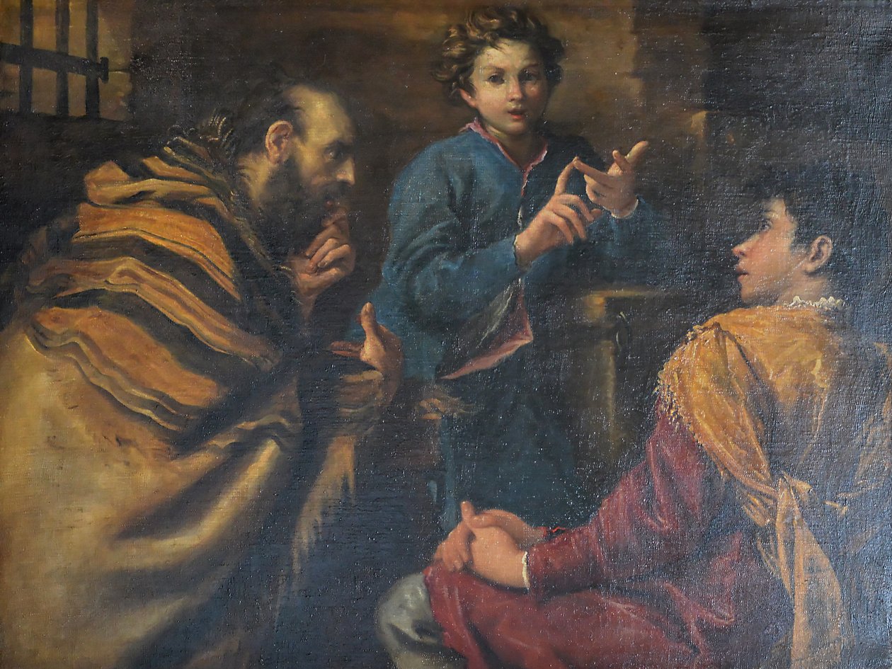 Joseph forklarer drømmer av Giovanni Antonio Burrini