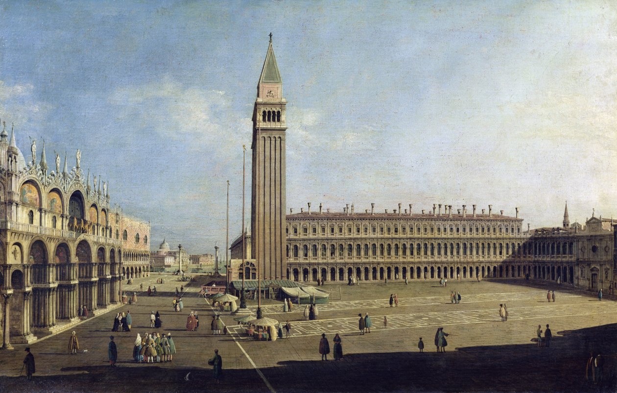Piazza San Marco, Venezia av Giovanni Antonio Canal