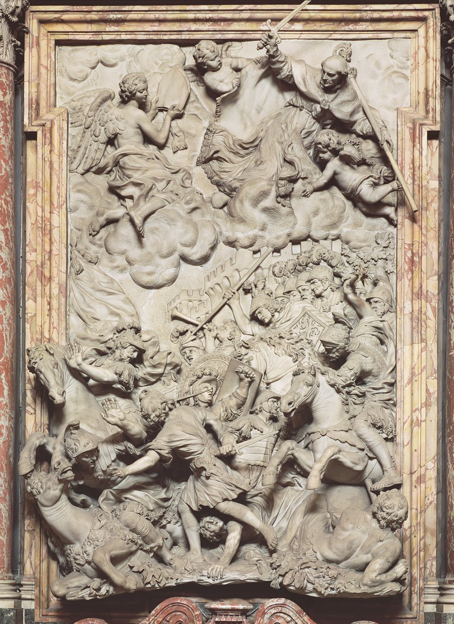 Slaget ved Anghiari, 1685-87 (marmor) av Giovanni Battista Foggini