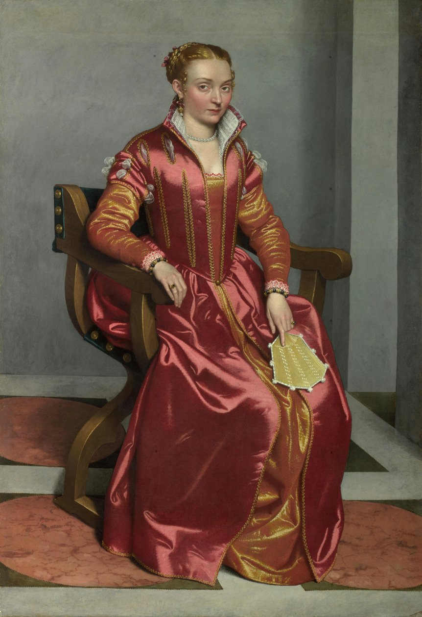 Portrett av en dame, ca. 1555-60 av Giovanni Battista Moroni