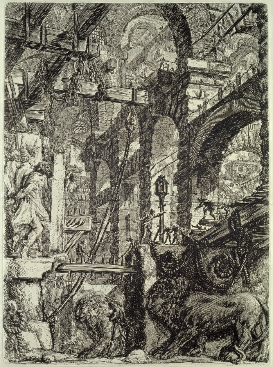 Carceri (fengsel) V, 1760 av Giovanni Battista Piranesi