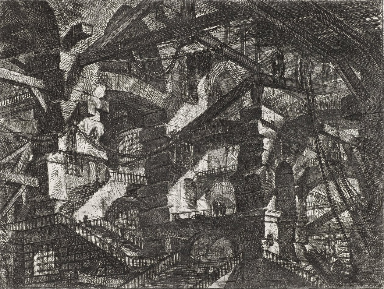 Carceri -serien, plate XIV av Giovanni Battista Piranesi