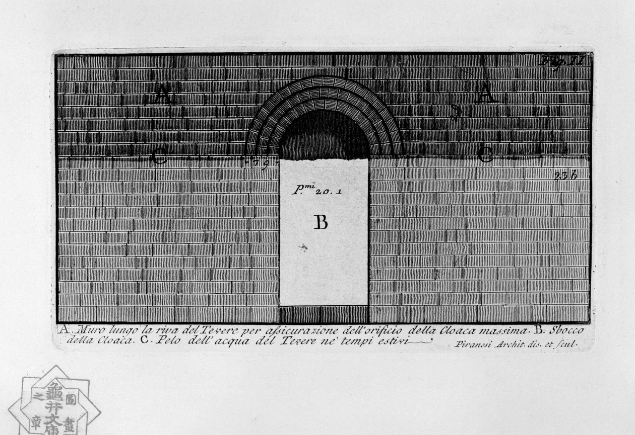 Kloakk Maxima av Giovanni Battista Piranesi