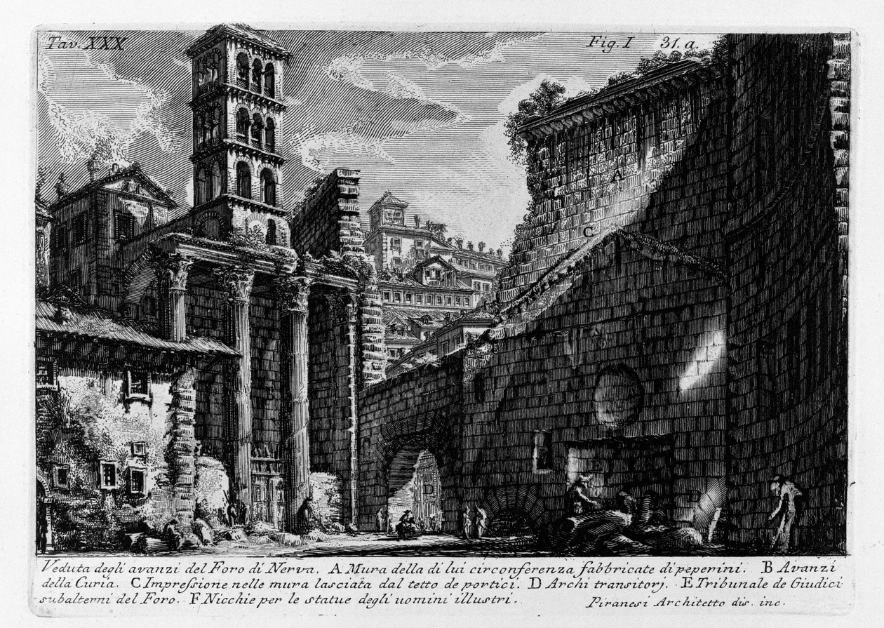 Forum Nerva av Giovanni Battista Piranesi