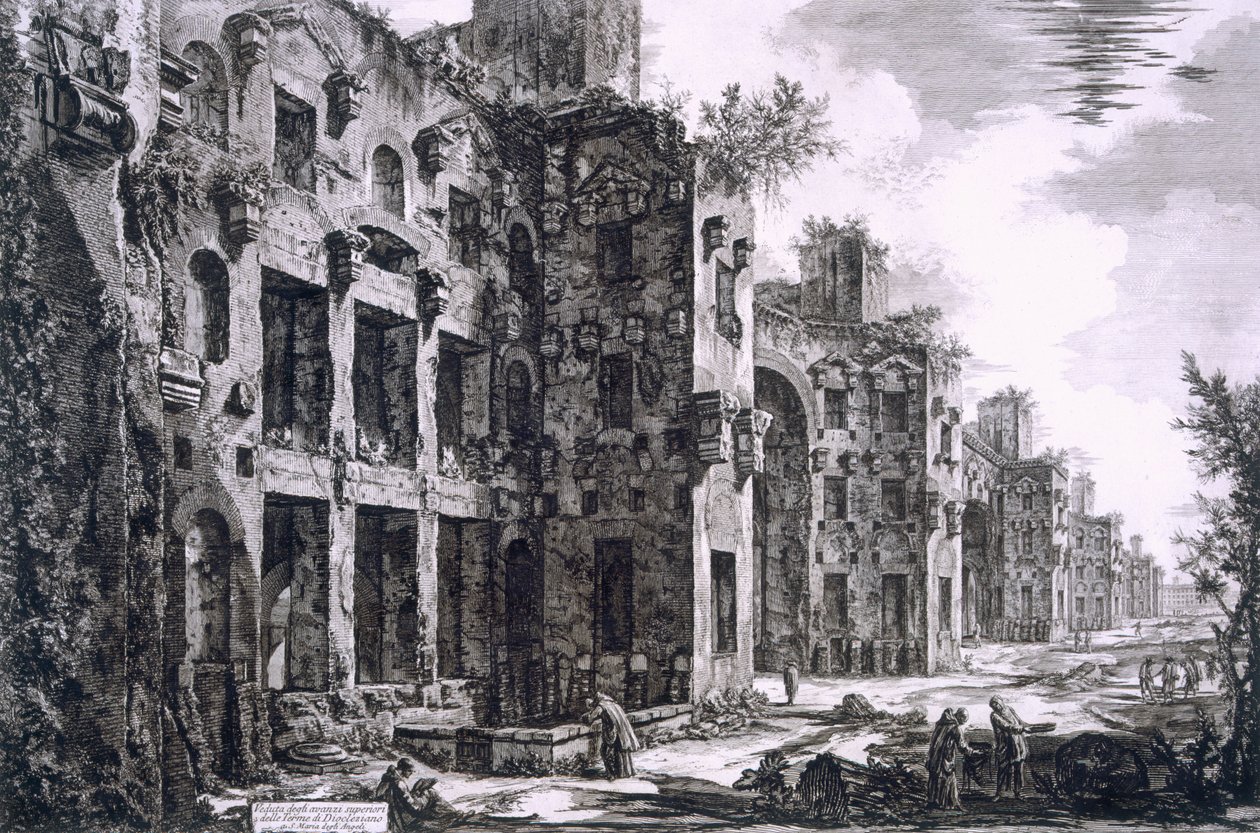The Baths of Diocletian, 1743 av Giovanni Battista Piranesi