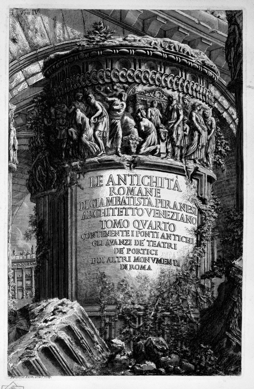 Tittelside for vol. 4 av Giovanni Battista Piranesi