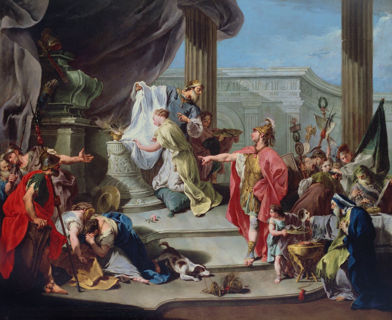The Sacrifice of Polyxena, 1737 av Giovanni Battista Pittoni