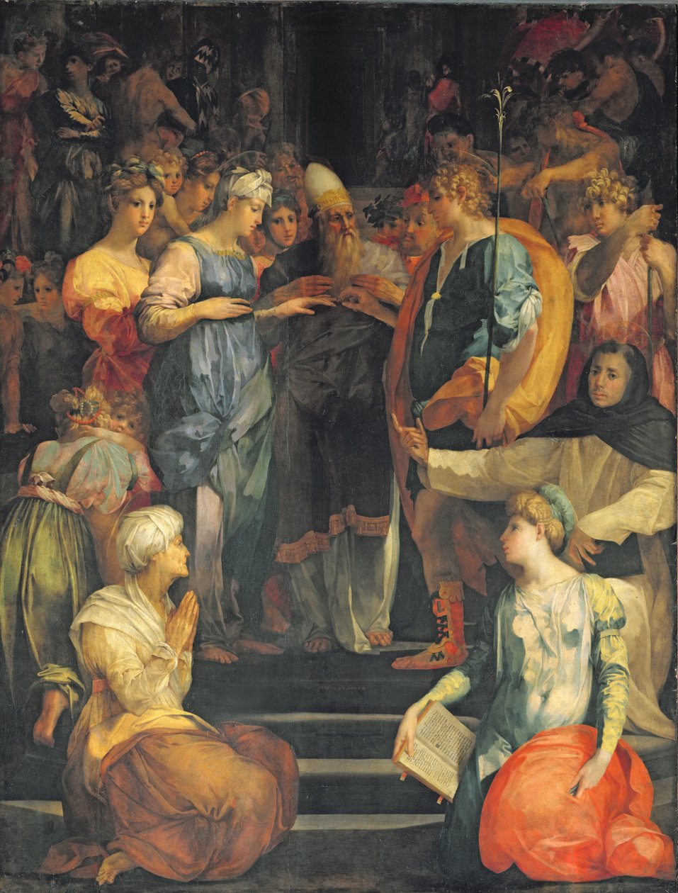 Jomfruens ekteskap, 1523 av Giovanni Battista Rosso Fiorentino
