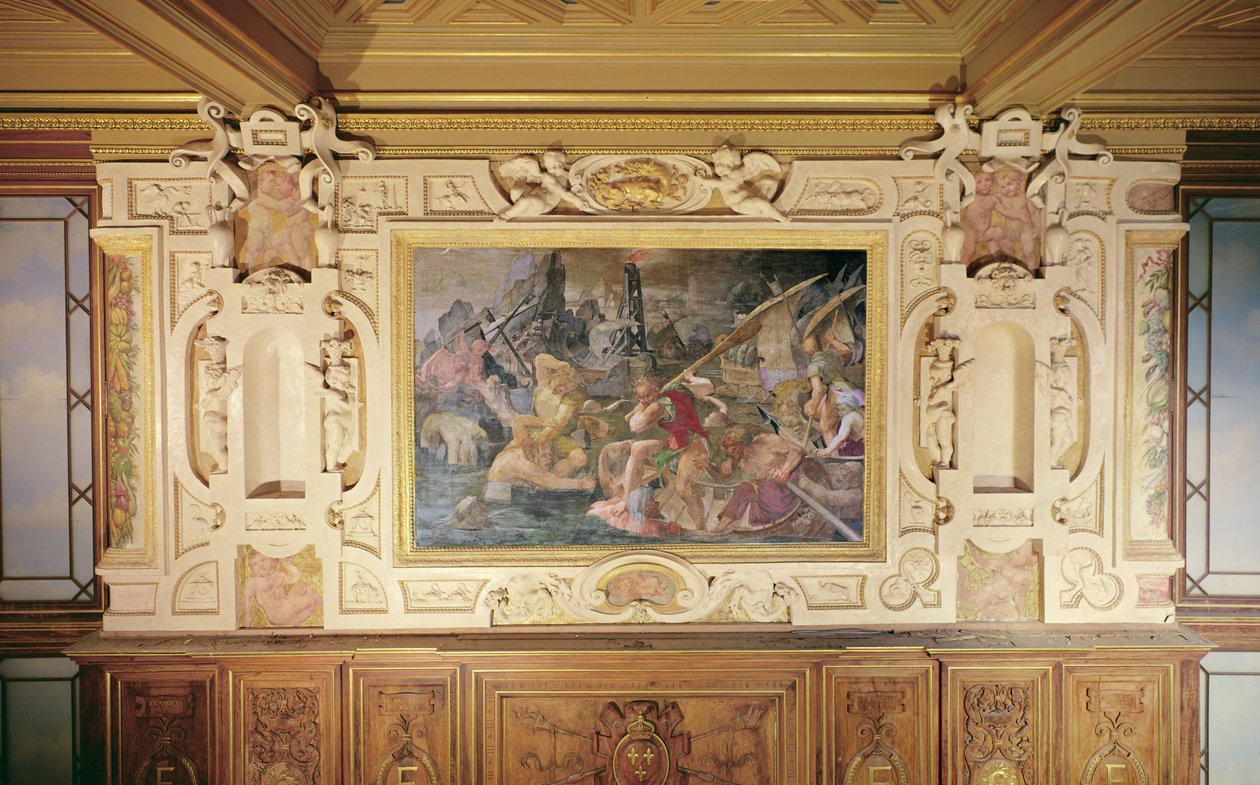 The Vengeance of Nauplius, 1535-40 (se også 695080) av Giovanni Battista Rosso Fiorentino