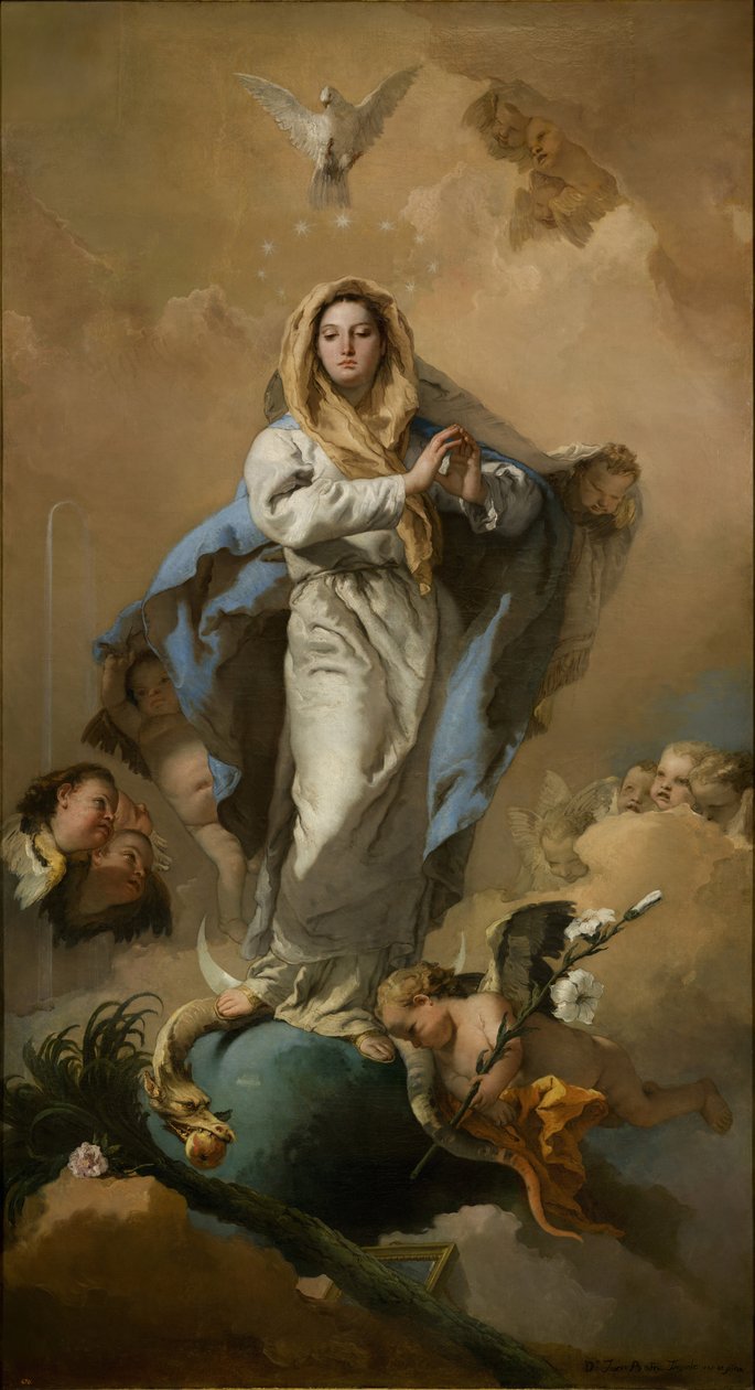 Den ulastelige unnfangelsen av Giovanni Battista Tiepolo