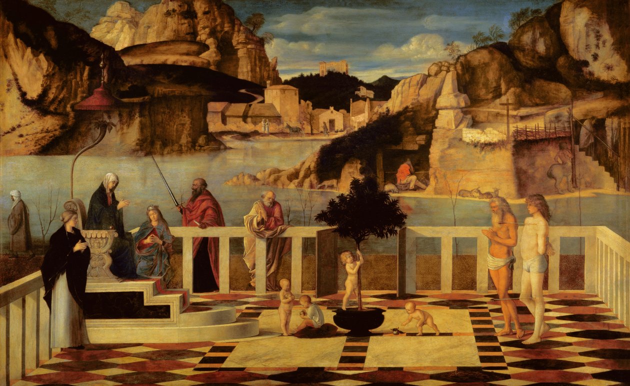 Hellig Allegori, ca. 1487 av Giovanni Bellini