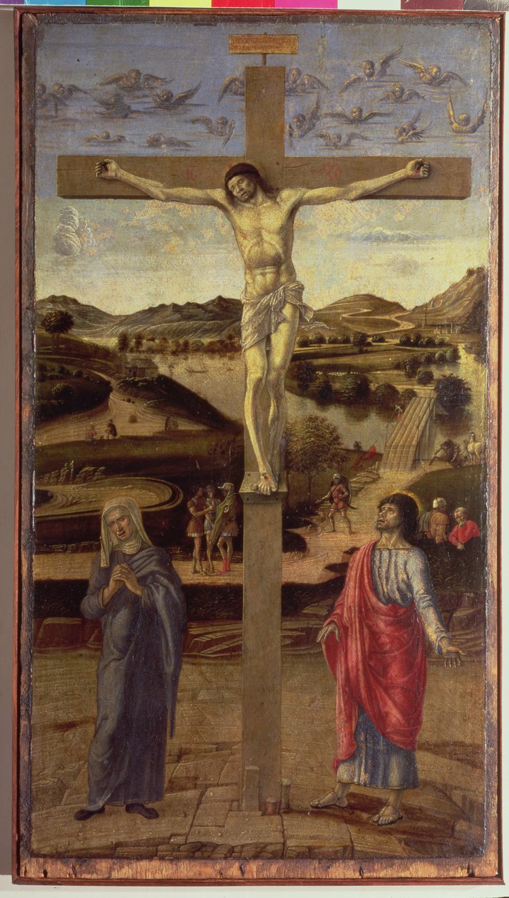 Korsfestelsen, ca. 1455 av Giovanni Bellini