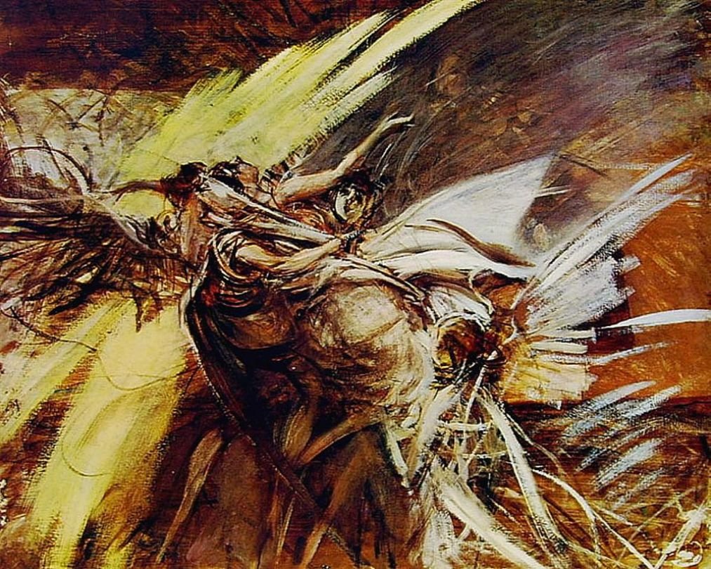 Angels.Polski: Irrit.Deutsch: Engel.n av Giovanni Boldini