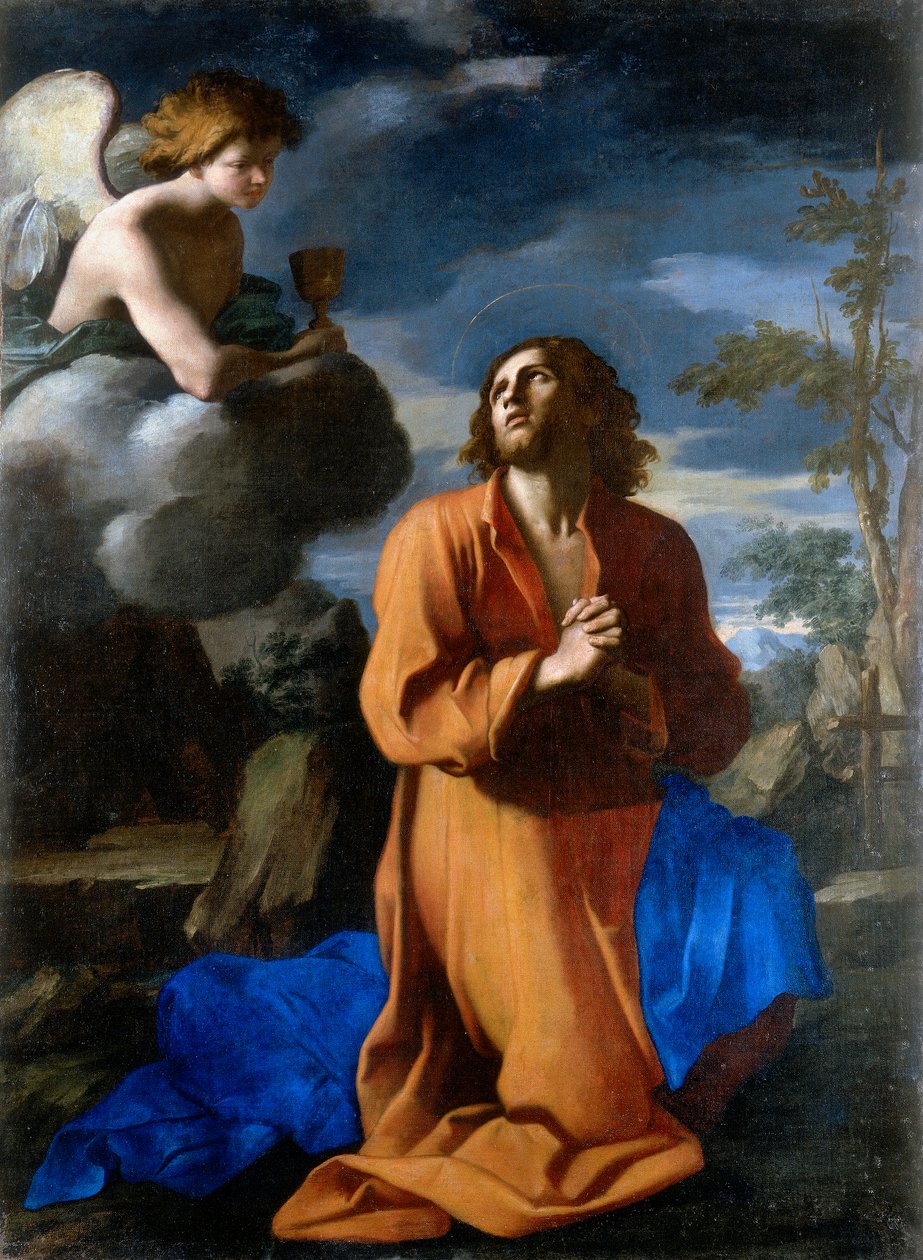 Kristus i olivenhagen. Verk av Giovanni Domenico Cerrini av Giovanni Domenico Cerrini