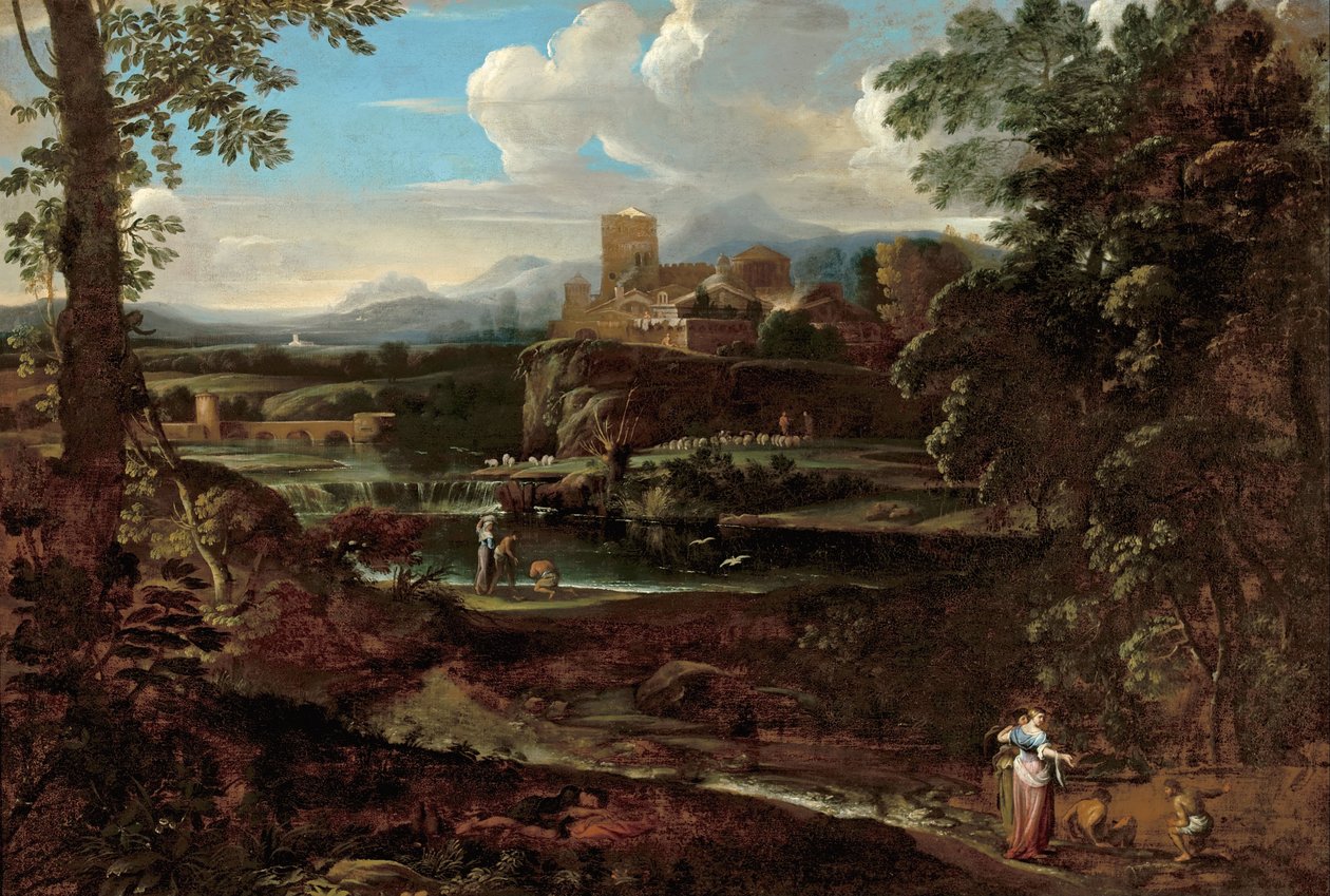 Klassisk landskap av Giovanni F. Grimaldi