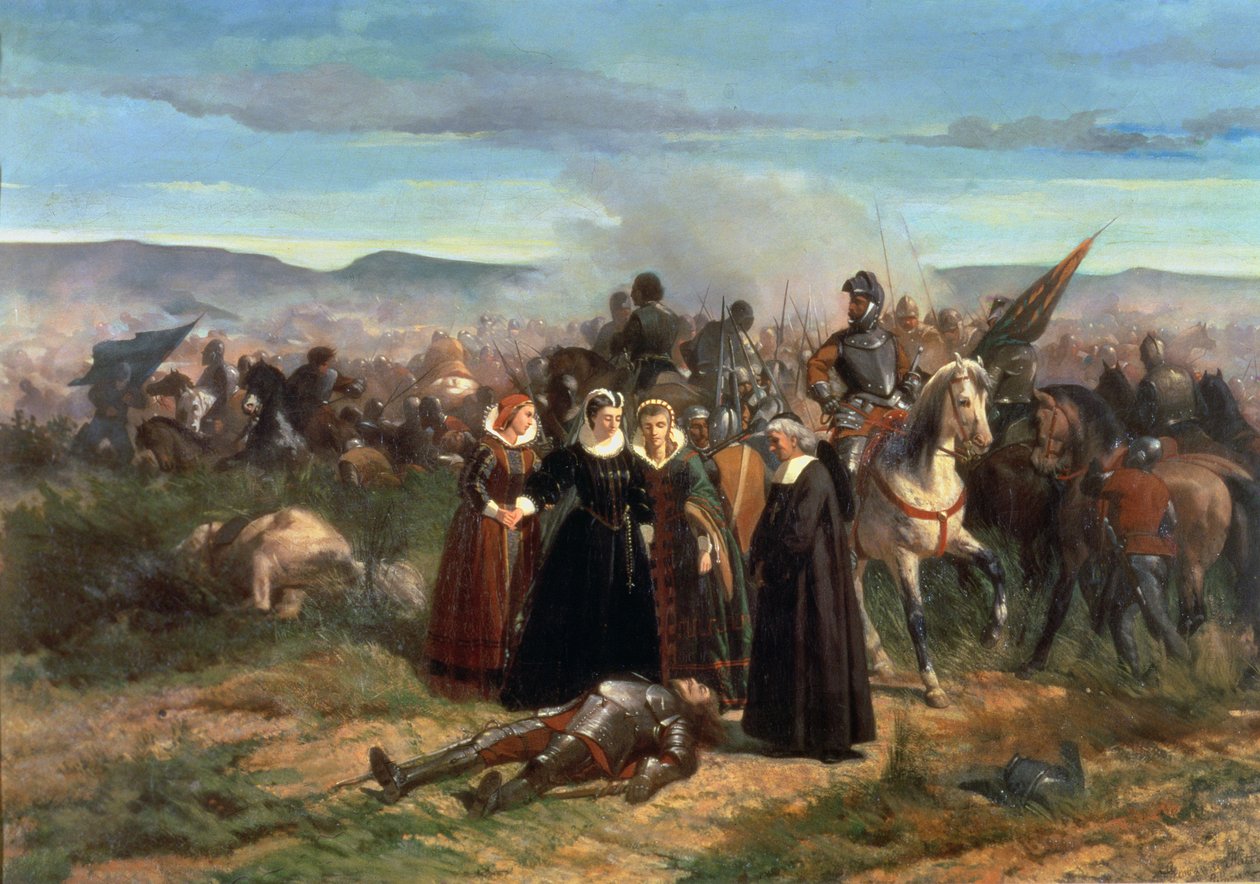 Mary Stuart i slaget ved Langside, mai 1568 av Giovanni Fattori
