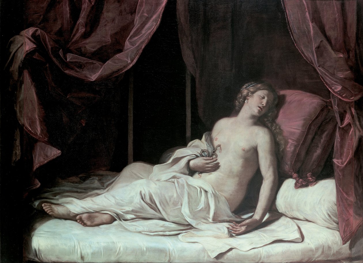 Cleopatras død av Giovanni Francesco Barbieri