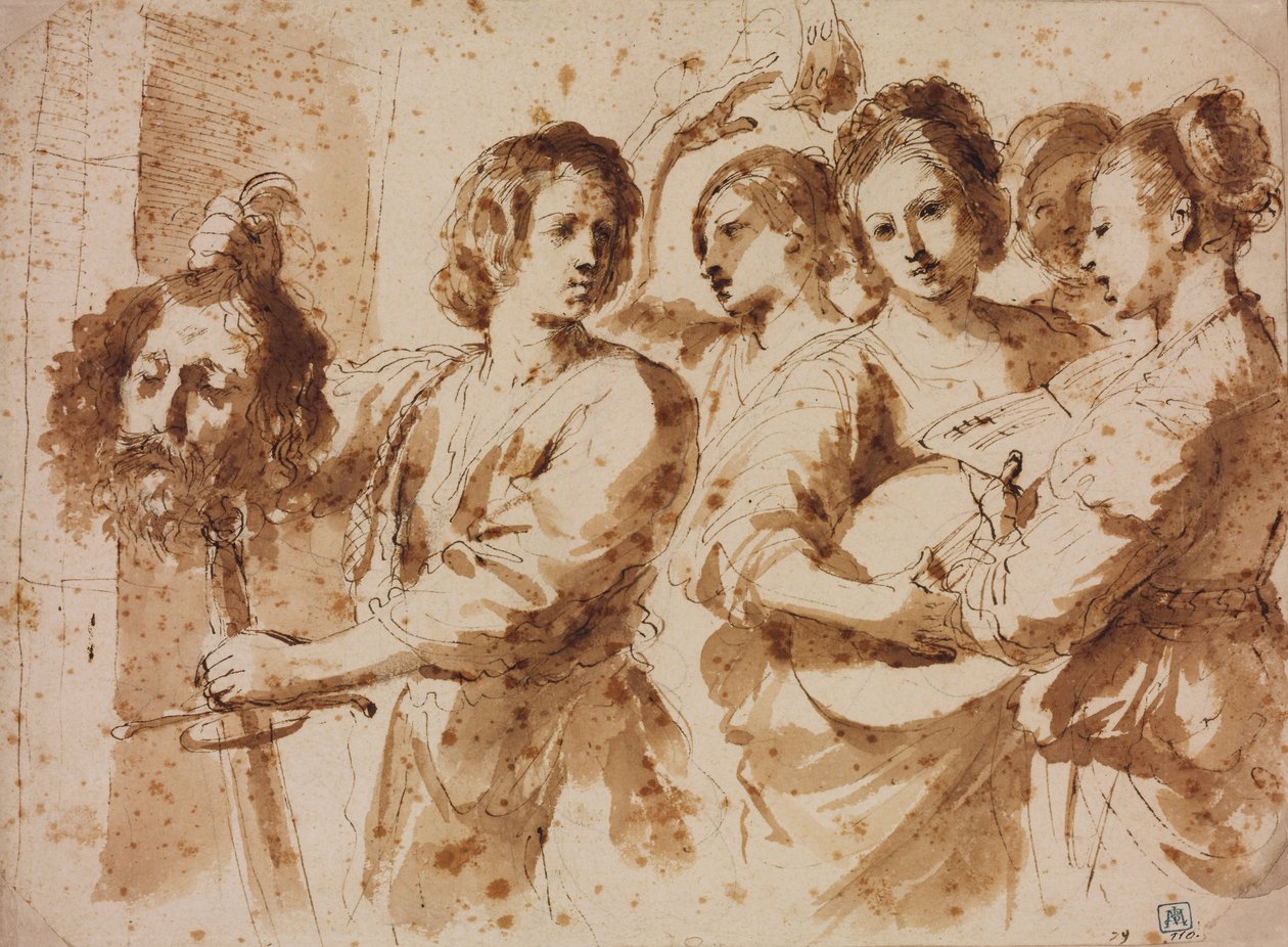 Davids triumf av Giovanni Francesco Barbieri